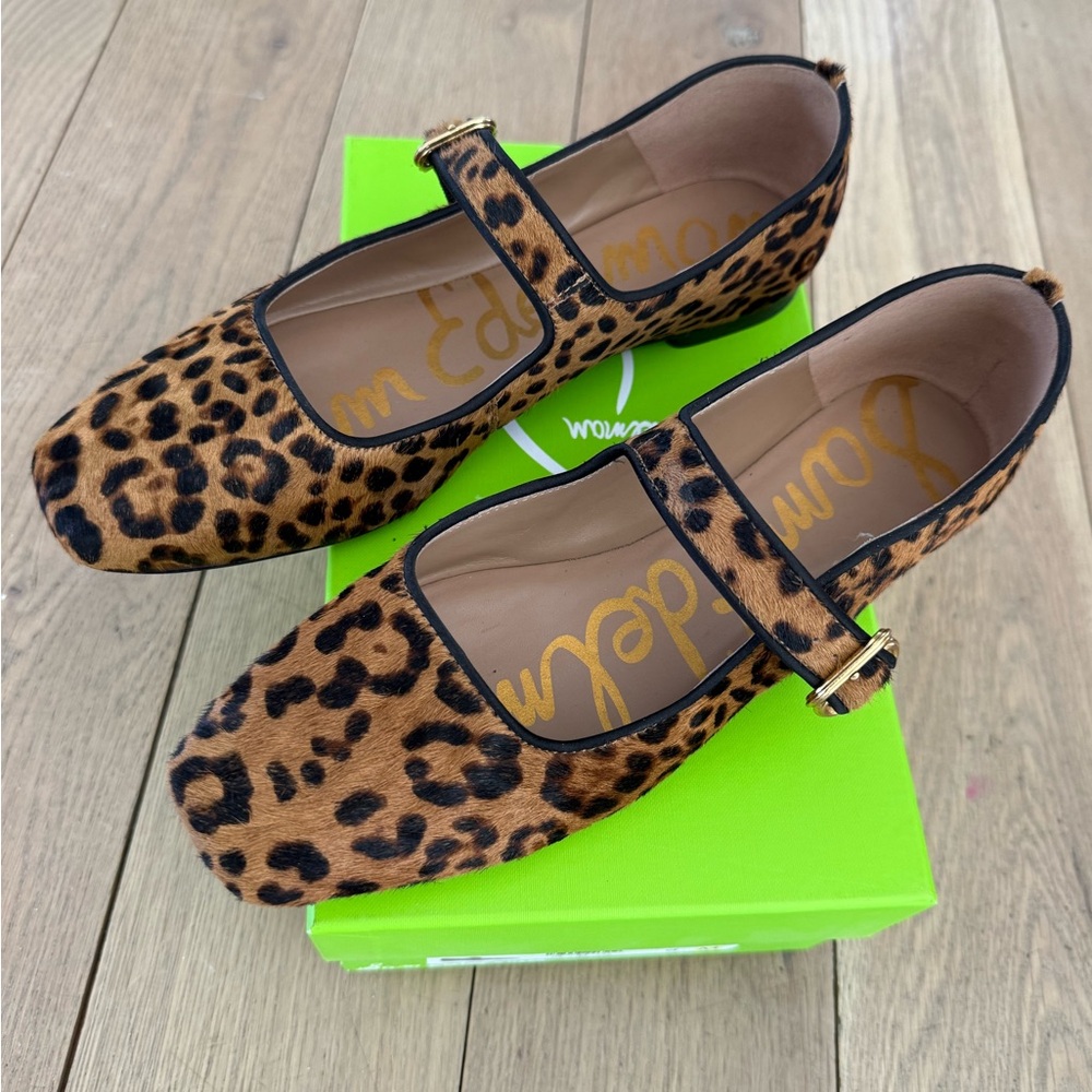 Animal print flats